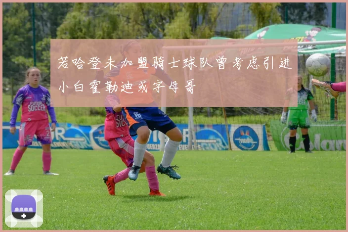 若哈登未加盟骑士球队曾考虑引进小白霍勒迪或字母哥
